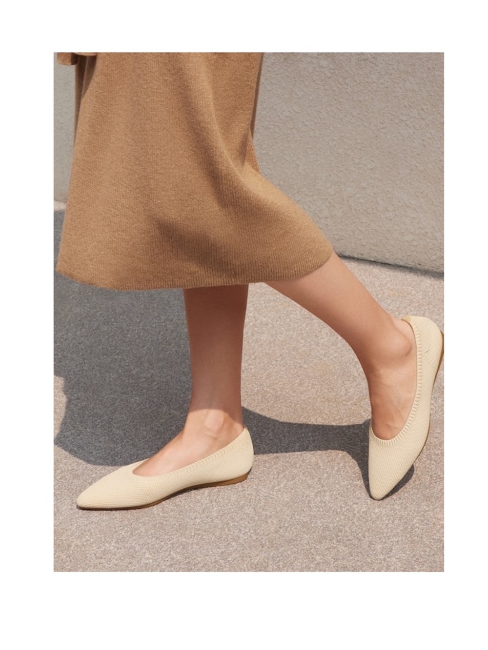 LIKE NEW Vivaia Aria 5 water repellent pointed toe ballet flats